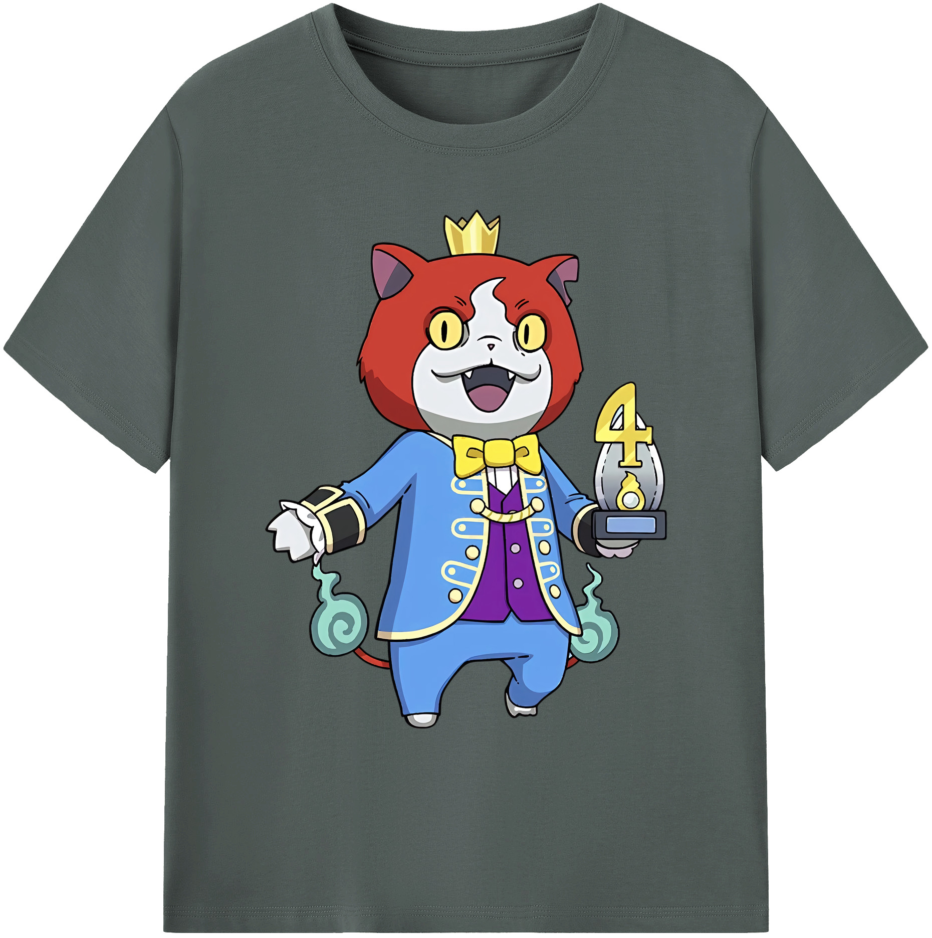 （画像用） 妖怪ウォッチ Yo-kai Watch 綿100％ メンズ半袖Tシャツ｜肌触りやわらか＆通気性